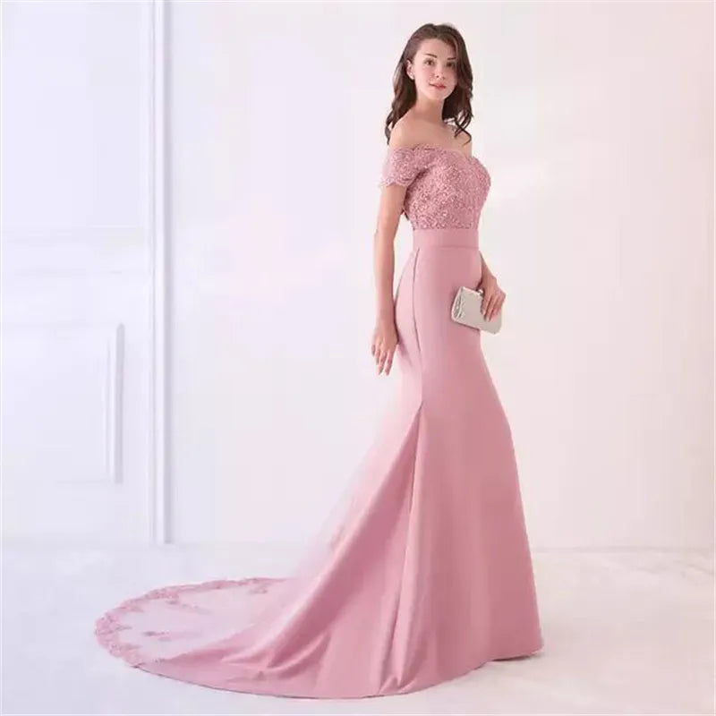 Vestido longo de Festa Bordado - Donna Boneca