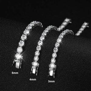 Pulseira Banhada em Prata com Diamante Moissanite - Donna Boneca