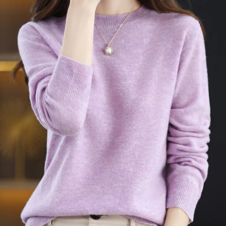 Suéter Feminino de Lã Merino