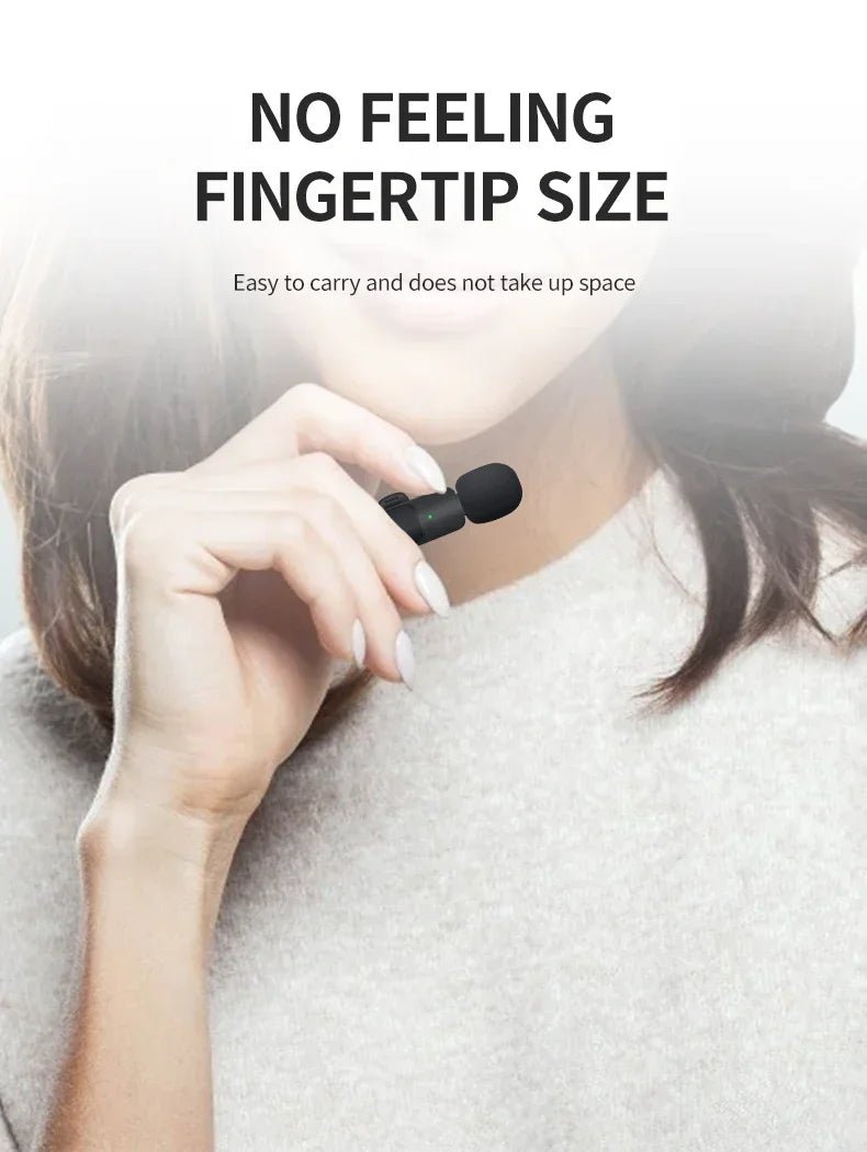 Kit Mini Microfone para Iphone e Android