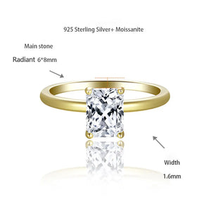 Aliança e Anel com Diamantes Moissanites