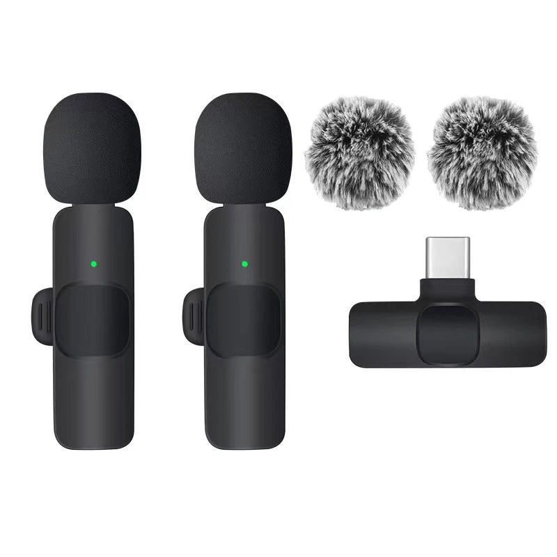 Kit Mini Microfone para Iphone e Android
