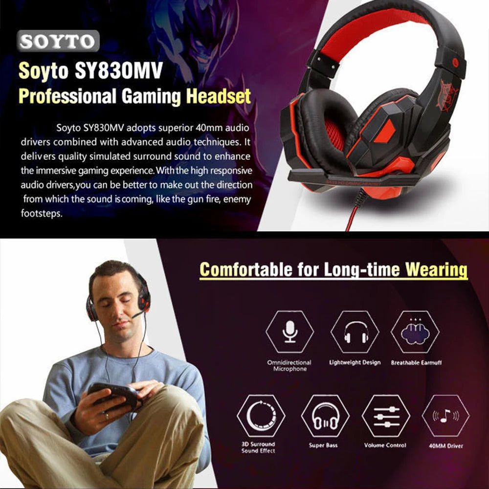 Headset Gamer com fio Ajustável com Microfone e Cancelamento de Ruído - Donna Boneca