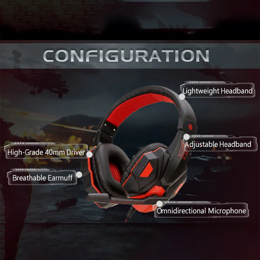Headset Gamer com fio Ajustável com Microfone e Cancelamento de Ruído - Donna Boneca
