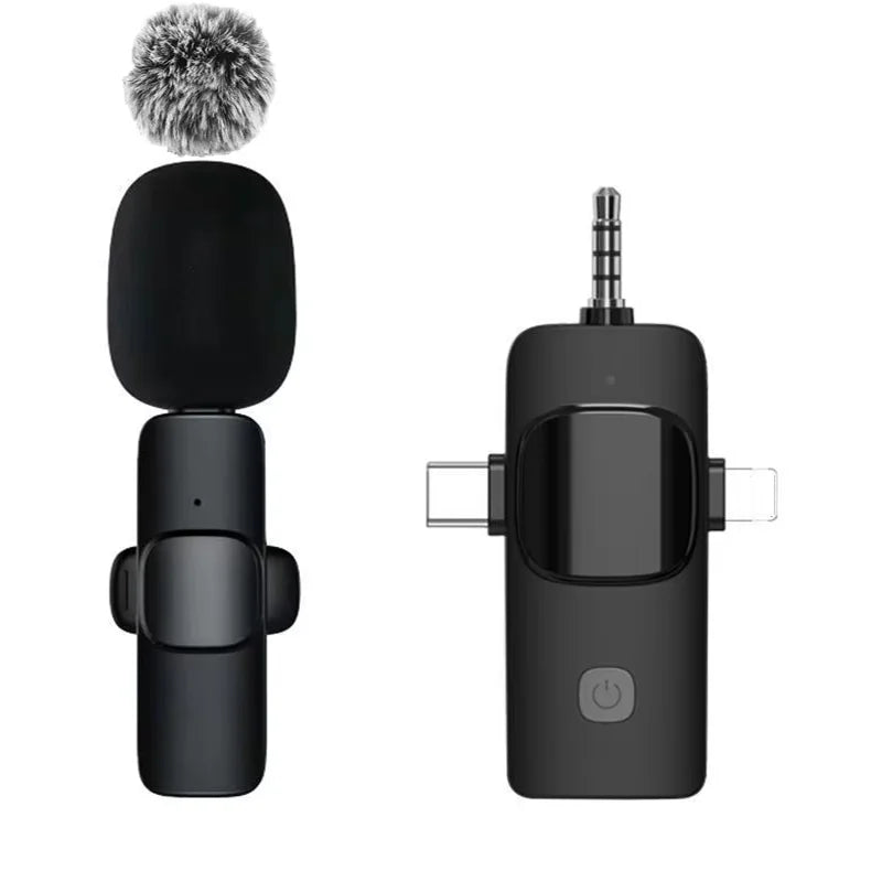 Kit Mini Microfone para Iphone e Android