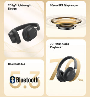 Headfone com Acústica Espacial e 70 horas de bateria - Donna Boneca