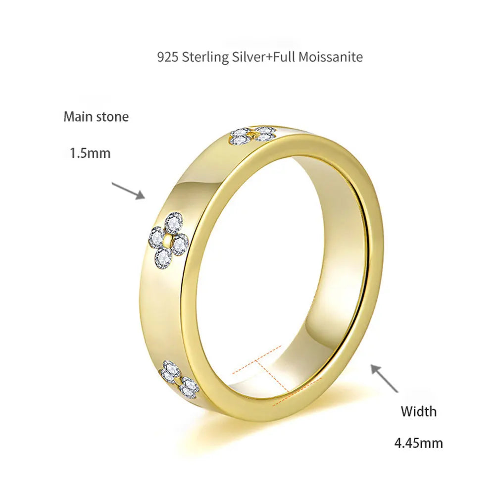 Aliança e Anel com Diamantes Moissanites
