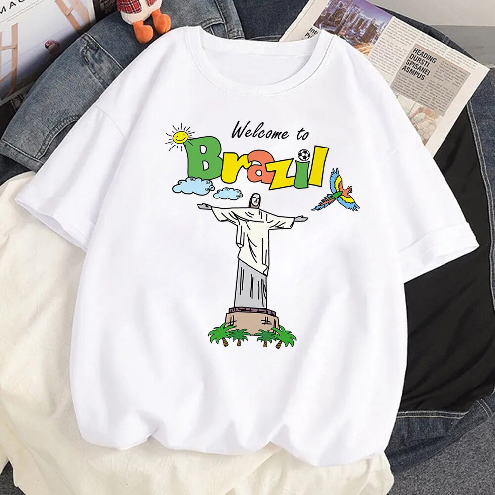 Camisetas Femininas Estampa do Brazil - Donna Boneca