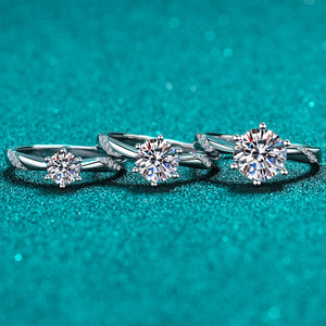 Anel em Prata com Diamante Moissanite - Donna Boneca