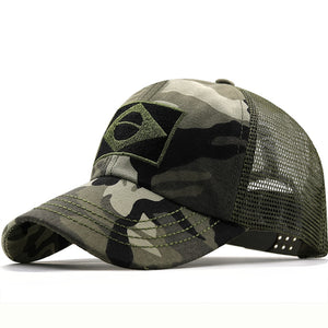 Boné Camuflagem Brasil e USA - Donna Boneca