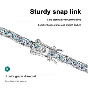 Pulseira Banhada em Prata com Diamante Moissanite - Donna Boneca
