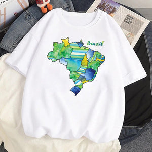 Camisetas Femininas Estampa do Brazil - Donna Boneca