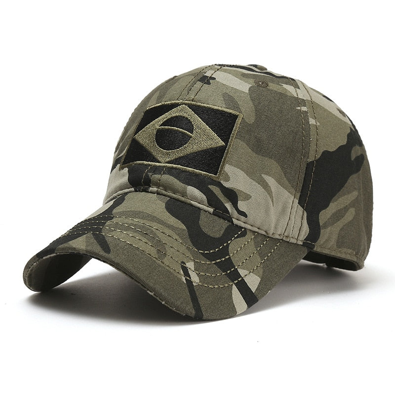 Boné Camuflagem Brasil e USA - Donna Boneca