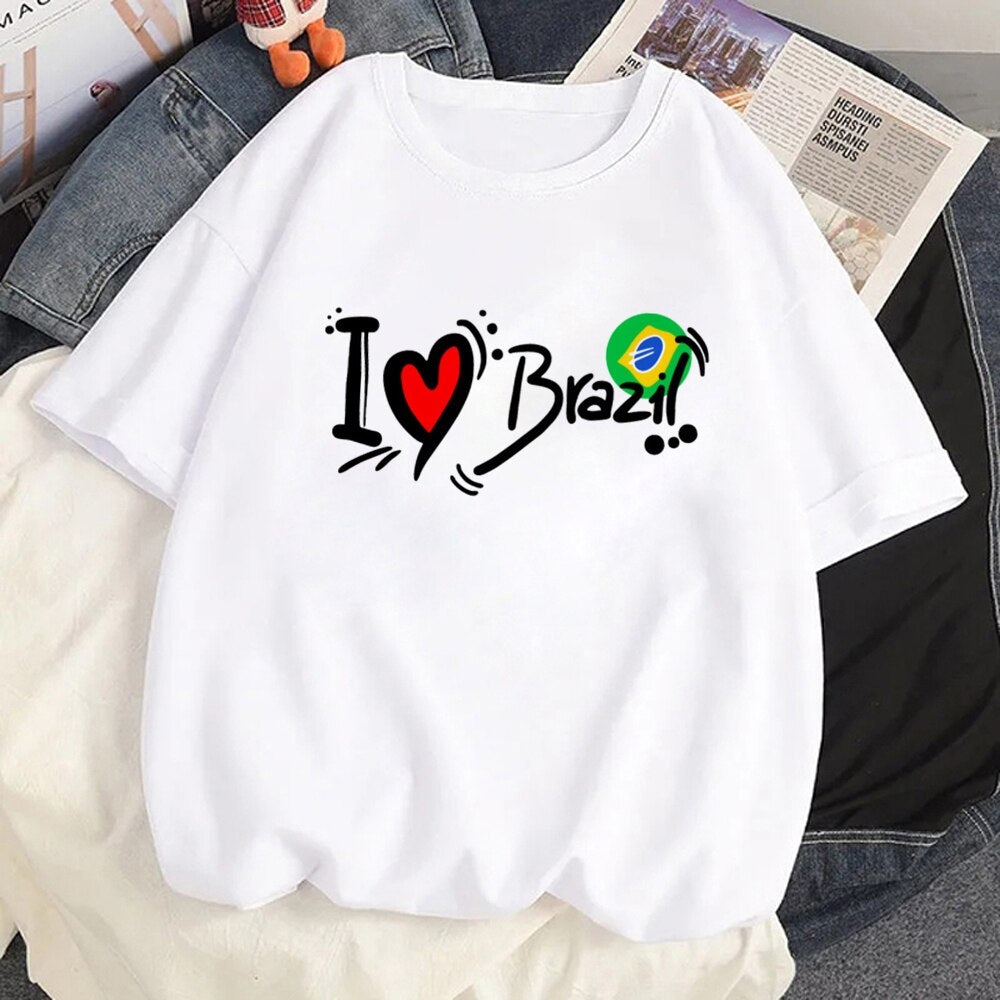 Camisetas Femininas Estampa do Brazil - Donna Boneca
