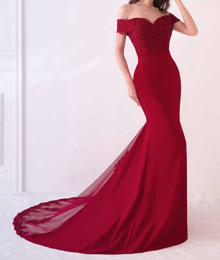 Vestido longo de Festa Bordado - Donna Boneca