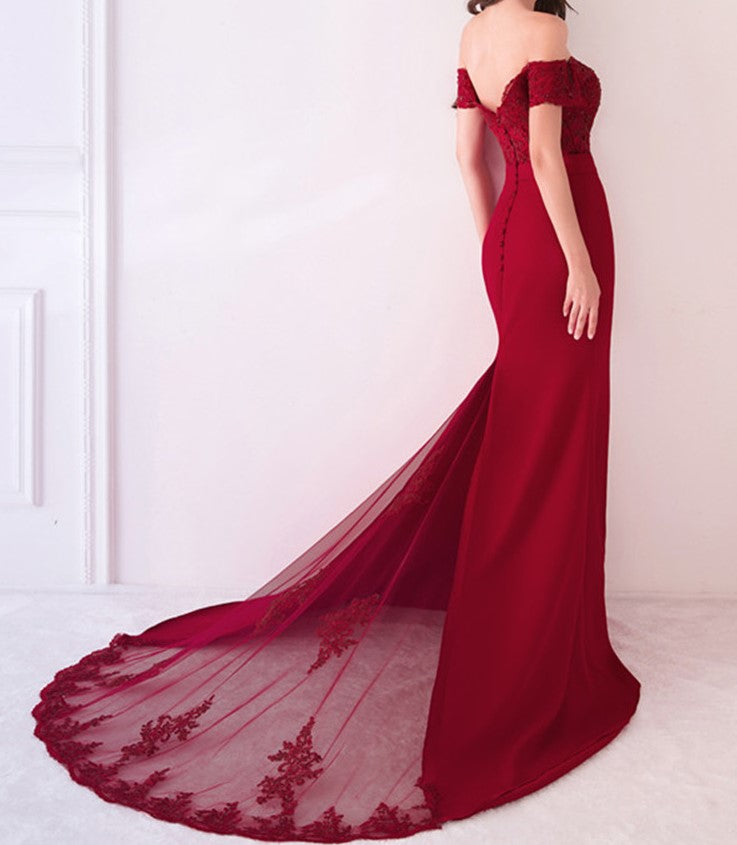 Vestido longo de Festa Bordado - Donna Boneca