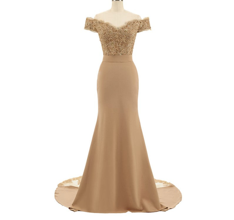 Vestido longo de Festa Bordado - Donna Boneca