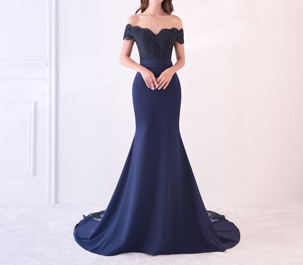 Vestido longo de Festa Bordado - Donna Boneca