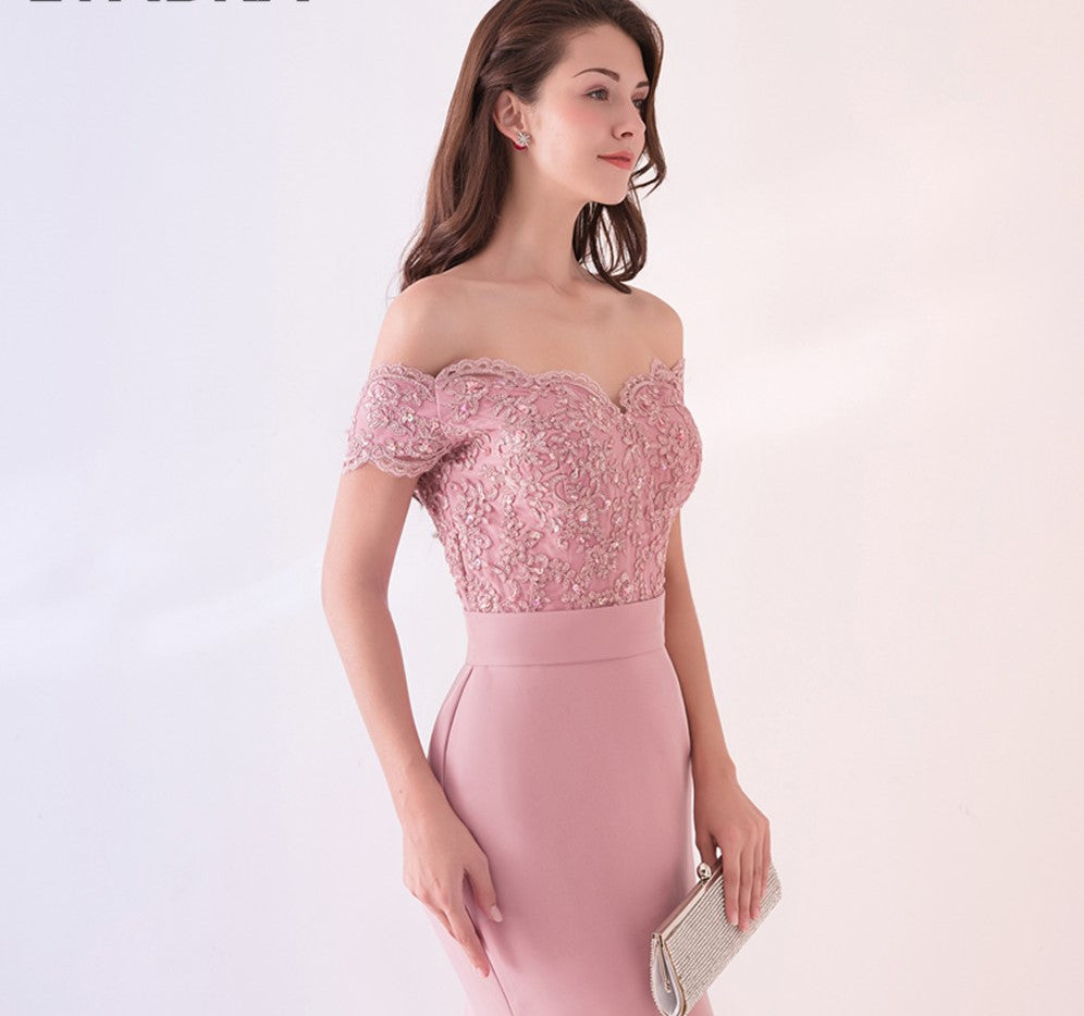 Vestido longo de Festa Bordado - Donna Boneca