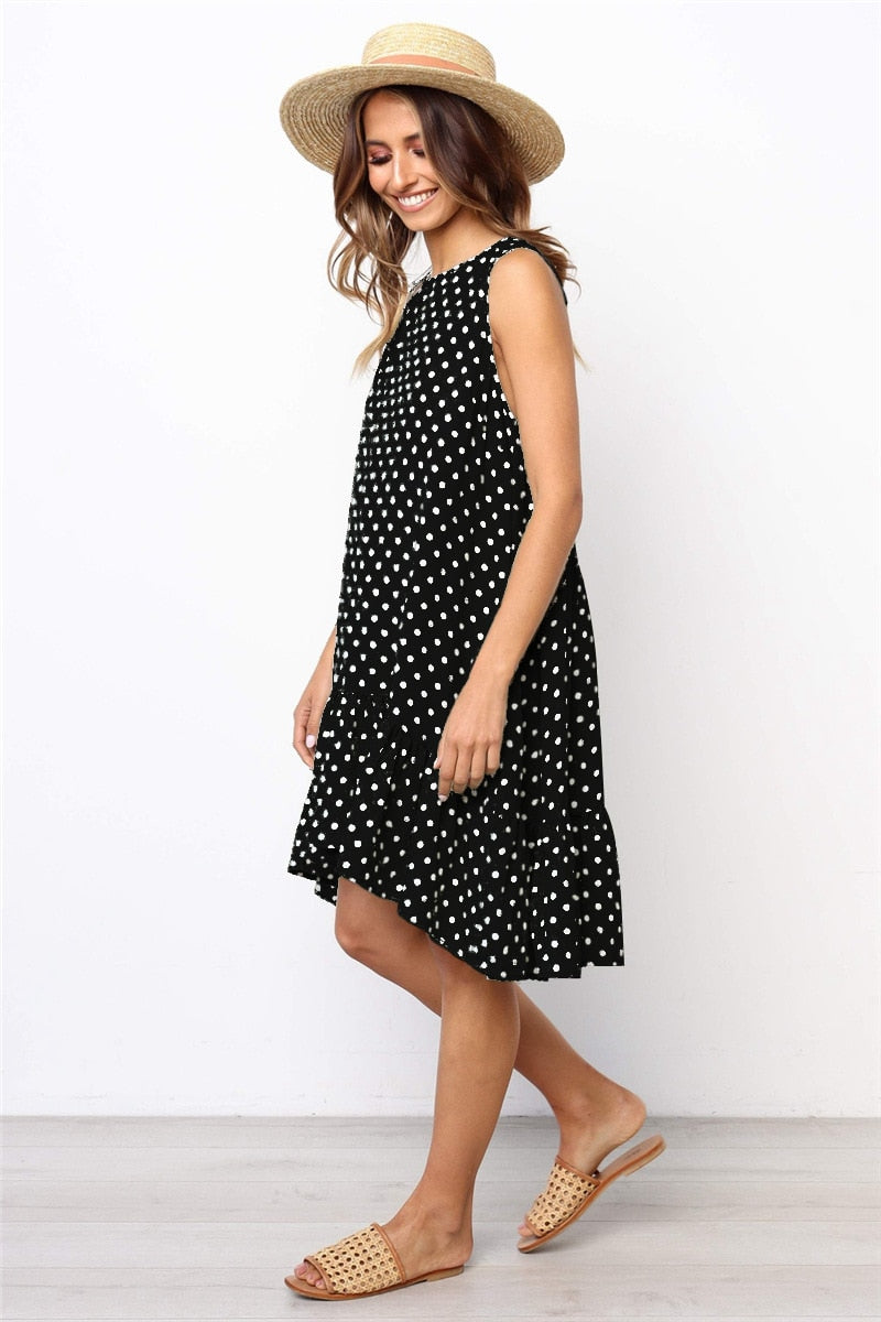 Vestido Curto de Poá - Donna Boneca