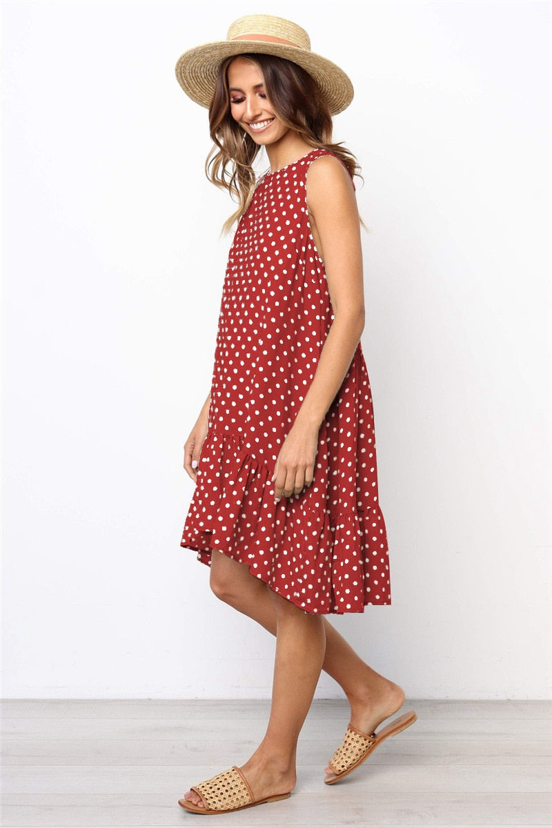 Vestido Curto de Poá - Donna Boneca