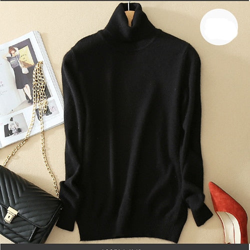 Blusa em Cashemere Gola Alta - Donna Boneca
