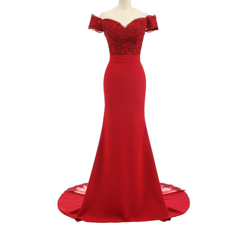 Vestido longo de Festa Bordado - Donna Boneca